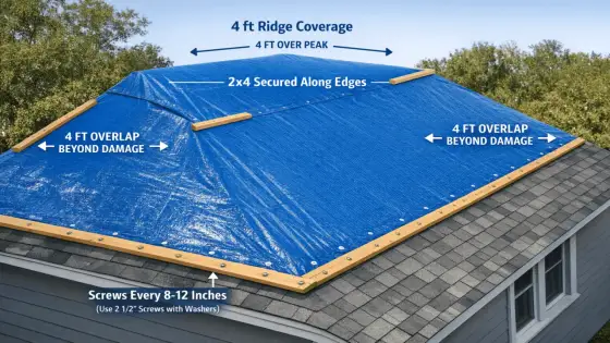 Tarp a Roof Right - Stop Leaks & Prevent More Damage